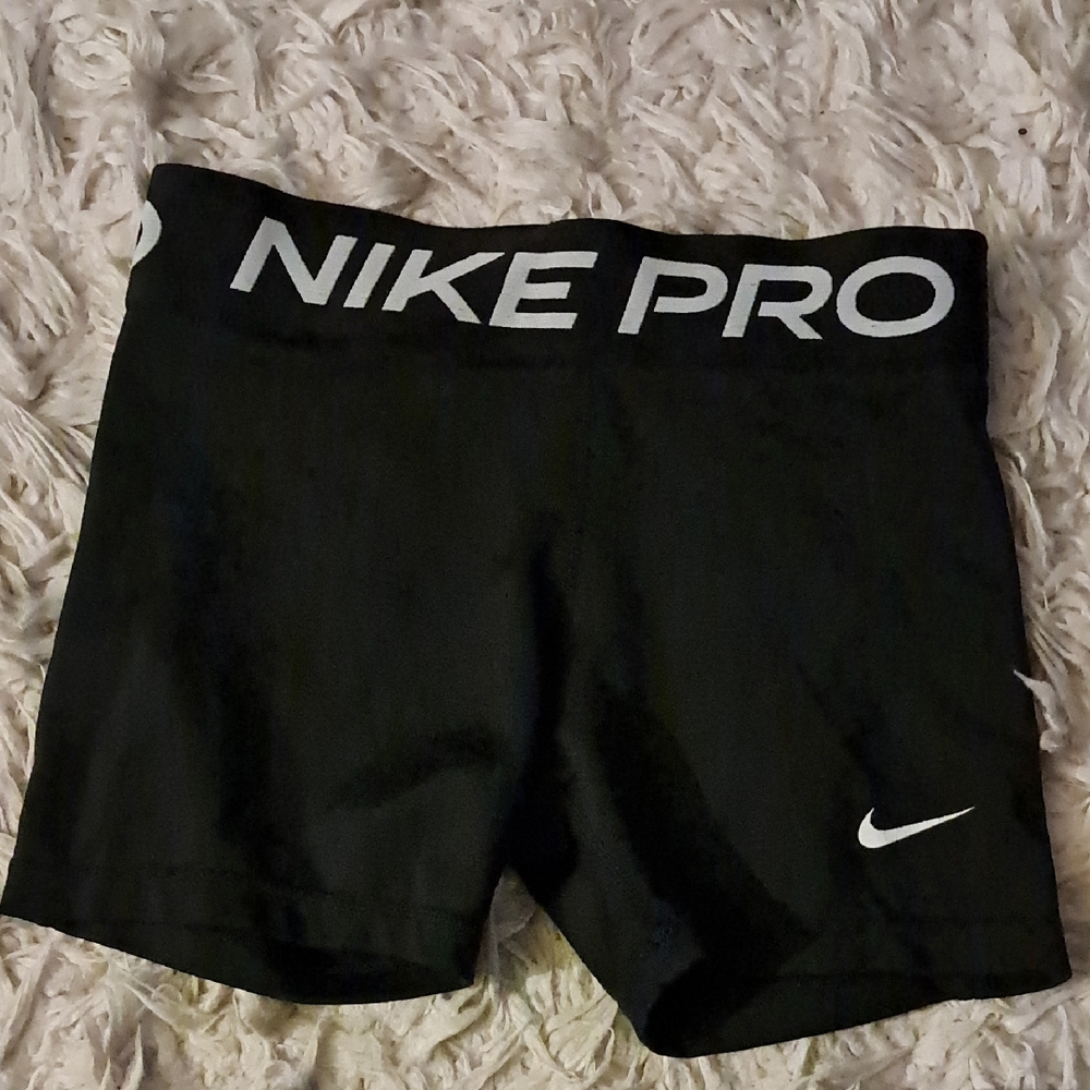 Nike Black Pro Compression Shorts with Elastic Waistband
